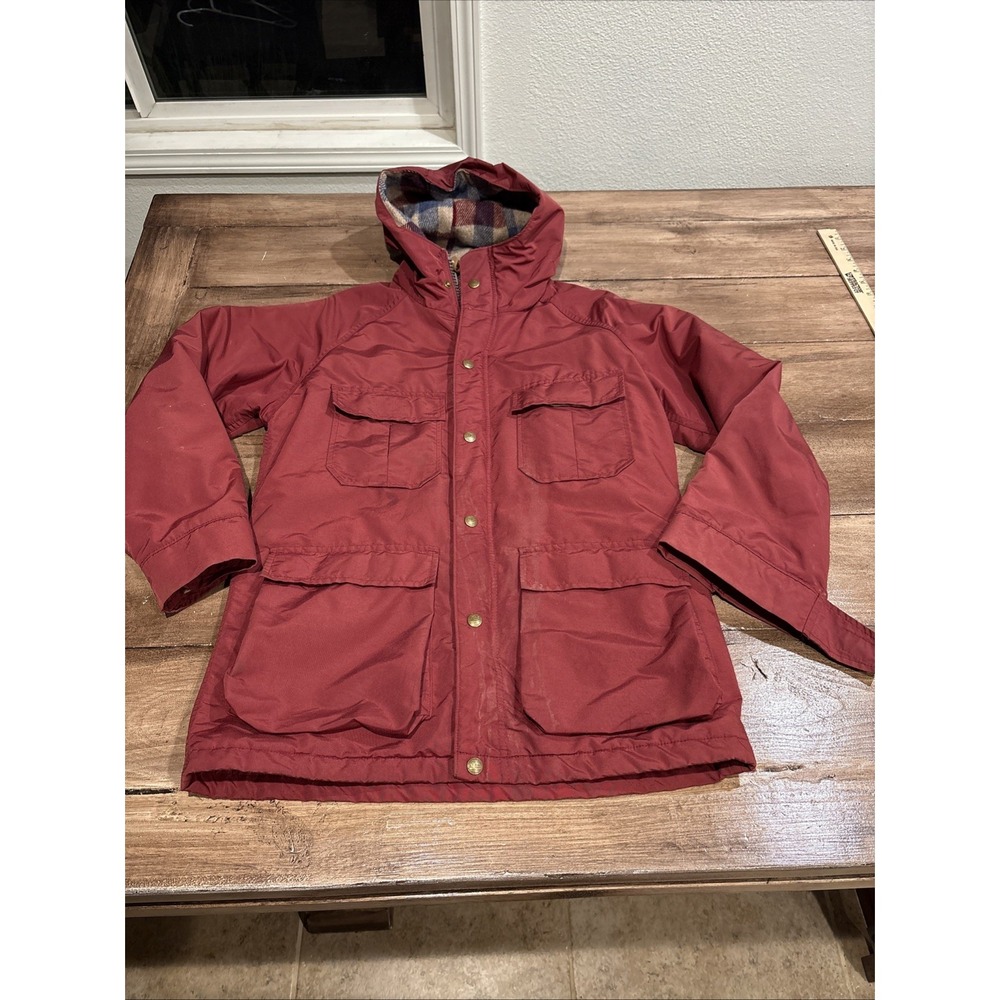 Women's Vintage L.L. Bean Baxter State Parka Slate Burgundy Small